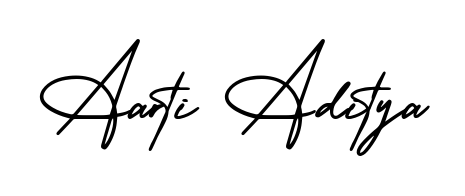 Practice writing Aarti Aditya with the flow of AmerikaSignatureDemo-Regular lettering. A fantastic source of inspiration for developing your personal signature style. Aarti Aditya signature style 3 images and pictures png
