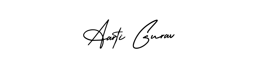 You should practise on your own different ways (AmerikaSignatureDemo-Regular) to write your name (Aarti Gurav) in signature. don't let someone else do it for you. Aarti Gurav signature style 3 images and pictures png