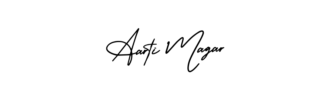 You can use this online signature creator to create a handwritten signature for the name Aarti Magar. This is the best online autograph maker. Aarti Magar signature style 3 images and pictures png