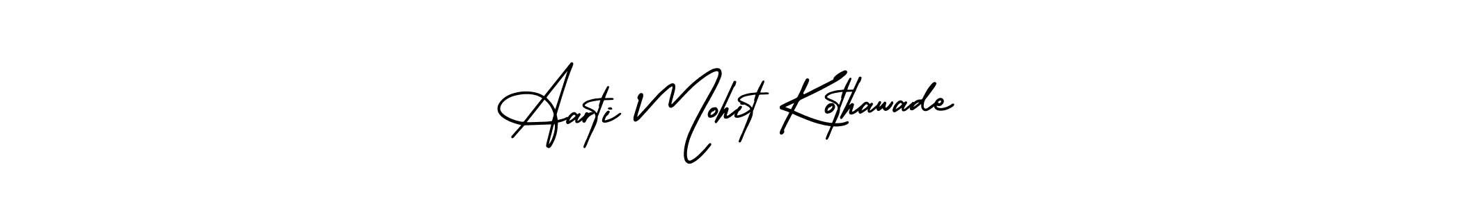 The best way (AmerikaSignatureDemo-Regular) to make a short signature is to pick only two or three words in your name. The name Aarti Mohit Kothawade include a total of six letters. For converting this name. Aarti Mohit Kothawade signature style 3 images and pictures png
