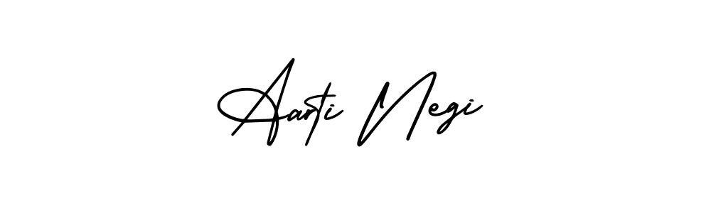 Design your own signature with our free online signature maker. With this signature software, you can create a handwritten (AmerikaSignatureDemo-Regular) signature for name Aarti Negi. Aarti Negi signature style 3 images and pictures png