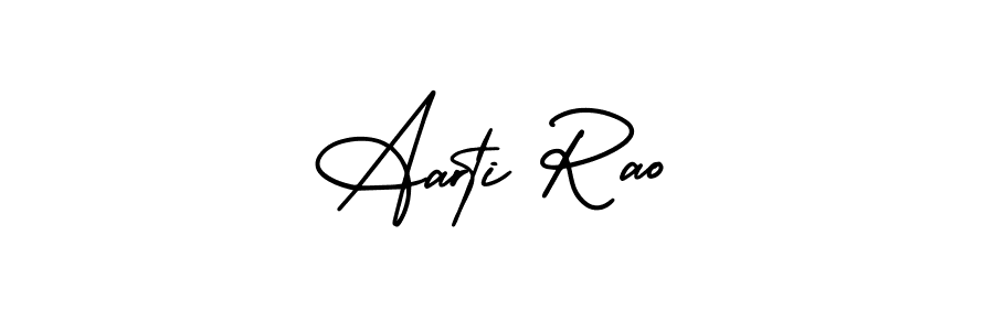 The best way (AmerikaSignatureDemo-Regular) to make a short signature is to pick only two or three words in your name. The name Aarti Rao include a total of six letters. For converting this name. Aarti Rao signature style 3 images and pictures png