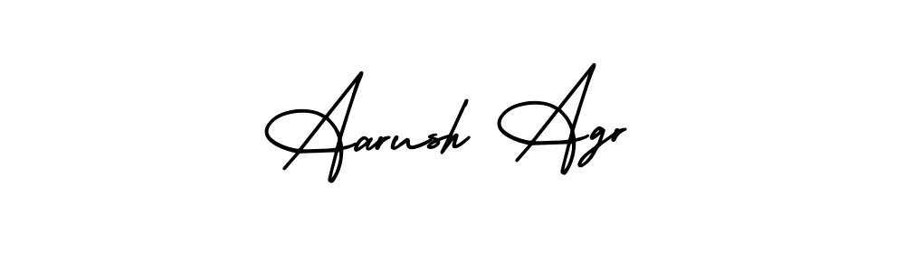 Aarush Agr stylish signature style. Best Handwritten Sign (AmerikaSignatureDemo-Regular) for my name. Handwritten Signature Collection Ideas for my name Aarush Agr. Aarush Agr signature style 3 images and pictures png