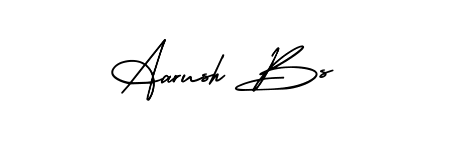 if you are searching for the best signature style for your name Aarush Bs. so please give up your signature search. here we have designed multiple signature styles  using AmerikaSignatureDemo-Regular. Aarush Bs signature style 3 images and pictures png