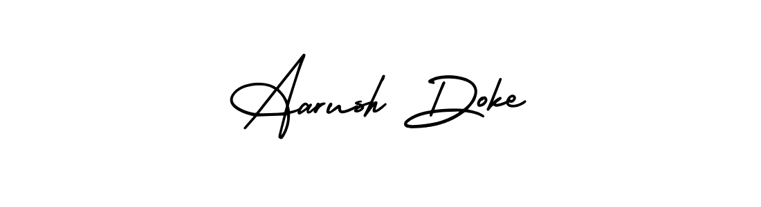 How to Draw Aarush Doke signature style? AmerikaSignatureDemo-Regular is a latest design signature styles for name Aarush Doke. Aarush Doke signature style 3 images and pictures png