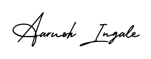 Check out images of Autograph of Aarush Ingale name. Actor Aarush Ingale Signature Style. AmerikaSignatureDemo-Regular is a professional sign style online. Aarush Ingale signature style 3 images and pictures png