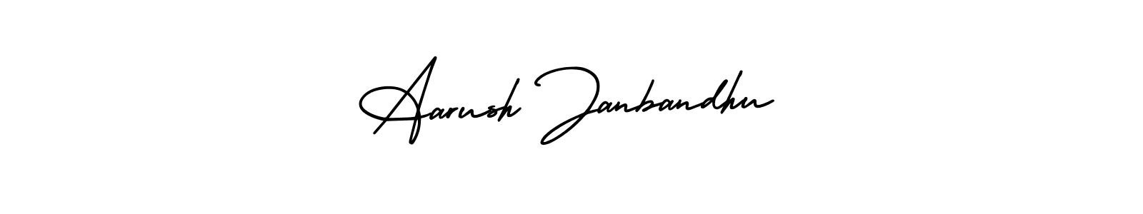 Create a beautiful signature design for name Aarush Janbandhu. With this signature (AmerikaSignatureDemo-Regular) fonts, you can make a handwritten signature for free. Aarush Janbandhu signature style 3 images and pictures png