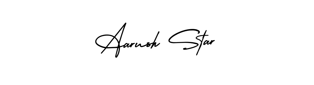 Design your own signature with our free online signature maker. With this signature software, you can create a handwritten (AmerikaSignatureDemo-Regular) signature for name Aarush Star. Aarush Star signature style 3 images and pictures png