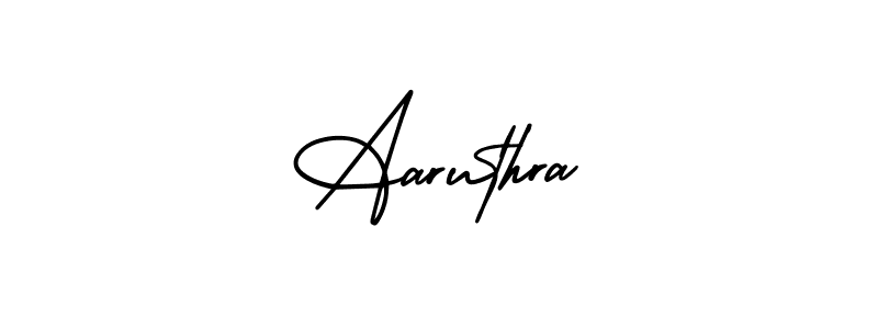 The best way (AmerikaSignatureDemo-Regular) to make a short signature is to pick only two or three words in your name. The name Aaruthra include a total of six letters. For converting this name. Aaruthra signature style 3 images and pictures png