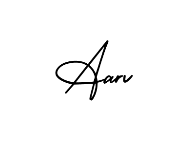 It looks lik you need a new signature style for name Aarv. Design unique handwritten (AmerikaSignatureDemo-Regular) signature with our free signature maker in just a few clicks. Aarv signature style 3 images and pictures png