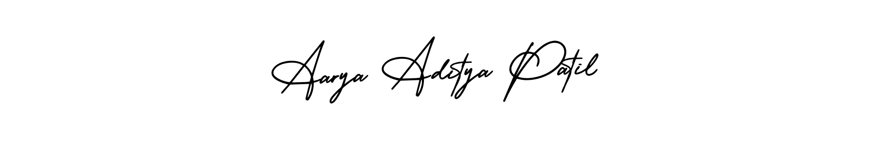 Similarly AmerikaSignatureDemo-Regular is the best handwritten signature design. Signature creator online .You can use it as an online autograph creator for name Aarya Aditya Patil. Aarya Aditya Patil signature style 3 images and pictures png