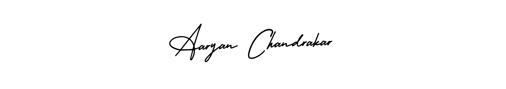 Also You can easily find your signature by using the search form. We will create Aaryan Chandrakar name handwritten signature images for you free of cost using AmerikaSignatureDemo-Regular sign style. Aaryan Chandrakar signature style 3 images and pictures png