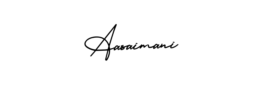 Create a beautiful signature design for name Aasaimani. With this signature (AmerikaSignatureDemo-Regular) fonts, you can make a handwritten signature for free. Aasaimani signature style 3 images and pictures png