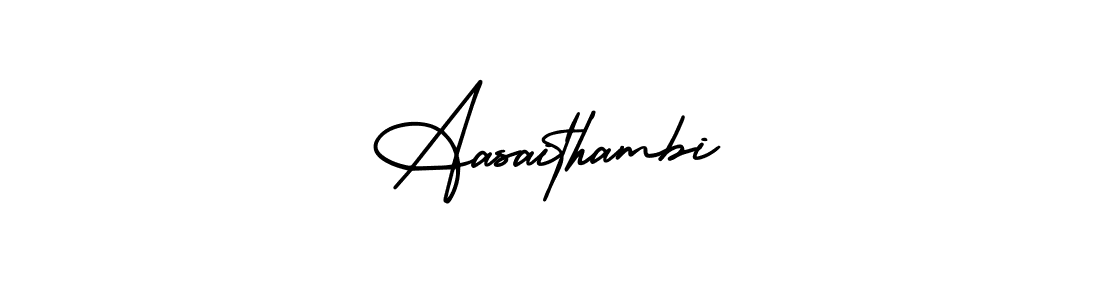 This is the best signature style for the Aasaithambi name. Also you like these signature font (AmerikaSignatureDemo-Regular). Mix name signature. Aasaithambi signature style 3 images and pictures png