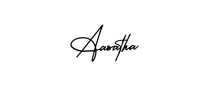 Also You can easily find your signature by using the search form. We will create Aasatha name handwritten signature images for you free of cost using AmerikaSignatureDemo-Regular sign style. Aasatha signature style 3 images and pictures png