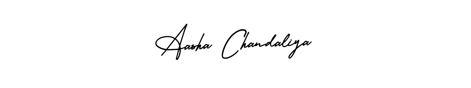 Similarly AmerikaSignatureDemo-Regular is the best handwritten signature design. Signature creator online .You can use it as an online autograph creator for name Aasha Chandaliya. Aasha Chandaliya signature style 3 images and pictures png