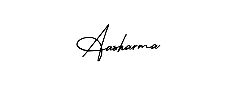 Make a beautiful signature design for name Aasharma. With this signature (AmerikaSignatureDemo-Regular) style, you can create a handwritten signature for free. Aasharma signature style 3 images and pictures png