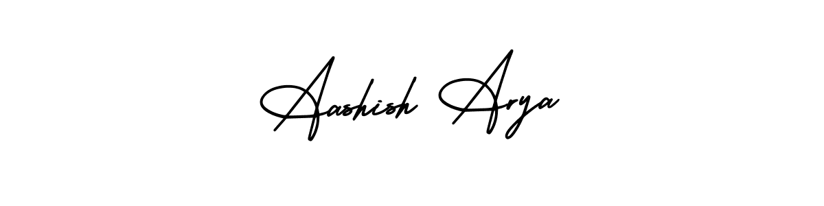 How to make Aashish Arya signature? AmerikaSignatureDemo-Regular is a professional autograph style. Create handwritten signature for Aashish Arya name. Aashish Arya signature style 3 images and pictures png