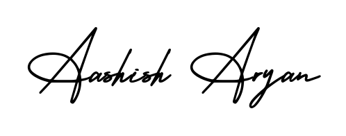 How to make Aashish Aryan signature? AmerikaSignatureDemo-Regular is a professional autograph style. Create handwritten signature for Aashish Aryan name. Aashish Aryan signature style 3 images and pictures png