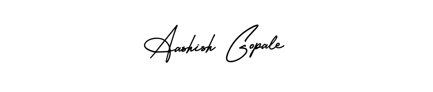 How to make Aashish Gopale signature? AmerikaSignatureDemo-Regular is a professional autograph style. Create handwritten signature for Aashish Gopale name. Aashish Gopale signature style 3 images and pictures png