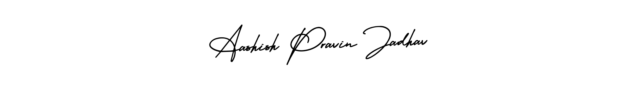 Design your own signature with our free online signature maker. With this signature software, you can create a handwritten (AmerikaSignatureDemo-Regular) signature for name Aashish Pravin Jadhav. Aashish Pravin Jadhav signature style 3 images and pictures png