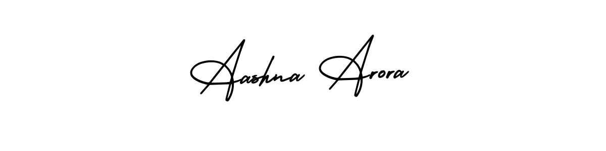 This is the best signature style for the Aashna Arora name. Also you like these signature font (AmerikaSignatureDemo-Regular). Mix name signature. Aashna Arora signature style 3 images and pictures png