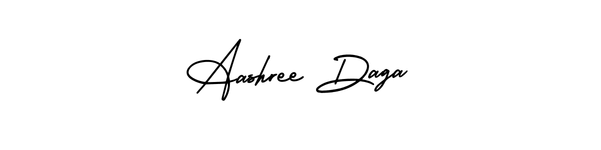 Make a beautiful signature design for name Aashree Daga. With this signature (AmerikaSignatureDemo-Regular) style, you can create a handwritten signature for free. Aashree Daga signature style 3 images and pictures png