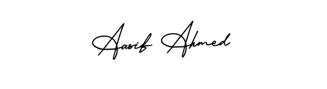 Use a signature maker to create a handwritten signature online. With this signature software, you can design (AmerikaSignatureDemo-Regular) your own signature for name Aasif Ahmed. Aasif Ahmed signature style 3 images and pictures png