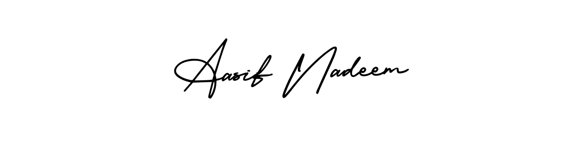 How to make Aasif Nadeem signature? AmerikaSignatureDemo-Regular is a professional autograph style. Create handwritten signature for Aasif Nadeem name. Aasif Nadeem signature style 3 images and pictures png
