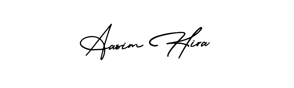 Make a beautiful signature design for name Aasim Hira. With this signature (AmerikaSignatureDemo-Regular) style, you can create a handwritten signature for free. Aasim Hira signature style 3 images and pictures png