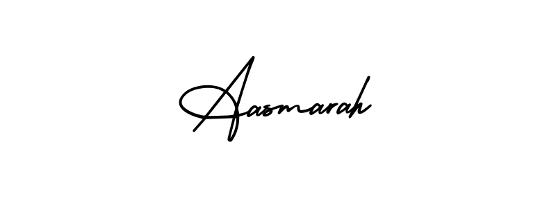 Also we have Aasmarah name is the best signature style. Create professional handwritten signature collection using AmerikaSignatureDemo-Regular autograph style. Aasmarah signature style 3 images and pictures png