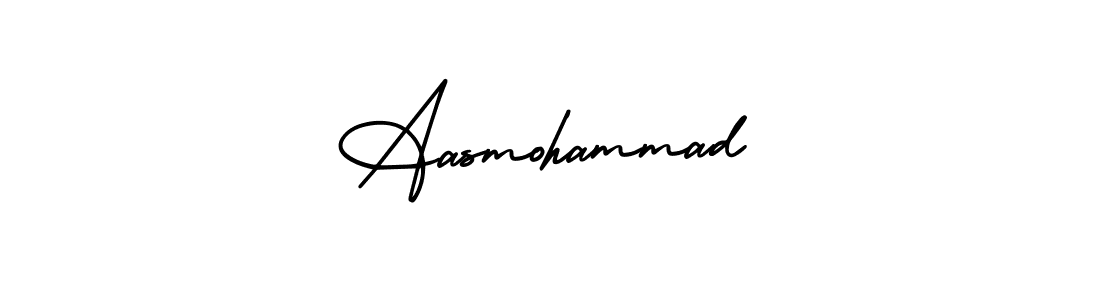 It looks lik you need a new signature style for name Aasmohammad. Design unique handwritten (AmerikaSignatureDemo-Regular) signature with our free signature maker in just a few clicks. Aasmohammad signature style 3 images and pictures png