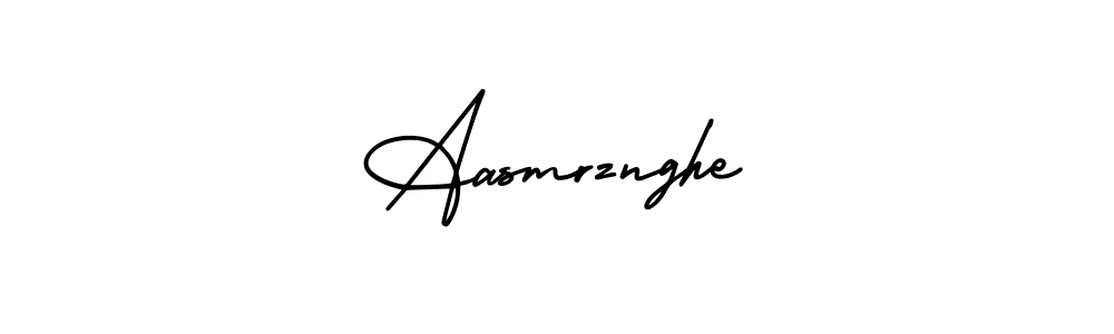 You should practise on your own different ways (AmerikaSignatureDemo-Regular) to write your name (Aasmrznghe) in signature. don't let someone else do it for you. Aasmrznghe signature style 3 images and pictures png