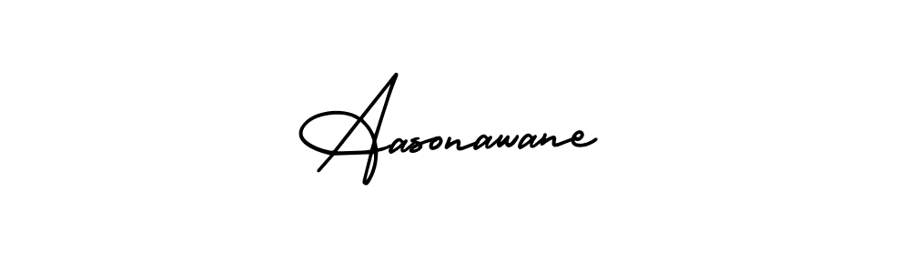Design your own signature with our free online signature maker. With this signature software, you can create a handwritten (AmerikaSignatureDemo-Regular) signature for name Aasonawane. Aasonawane signature style 3 images and pictures png