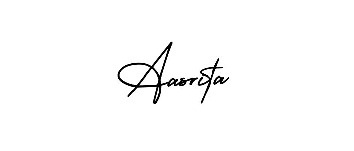 Aasrita stylish signature style. Best Handwritten Sign (AmerikaSignatureDemo-Regular) for my name. Handwritten Signature Collection Ideas for my name Aasrita. Aasrita signature style 3 images and pictures png