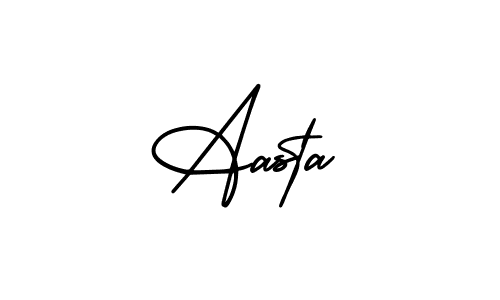 Create a beautiful signature design for name Aasta. With this signature (AmerikaSignatureDemo-Regular) fonts, you can make a handwritten signature for free. Aasta signature style 3 images and pictures png