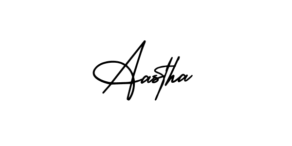 Similarly AmerikaSignatureDemo-Regular is the best handwritten signature design. Signature creator online .You can use it as an online autograph creator for name Aastha. Aastha signature style 3 images and pictures png