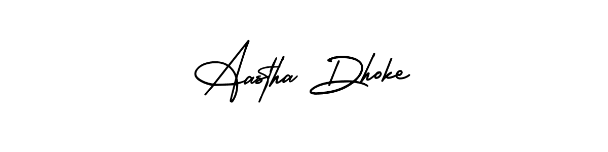 Also we have Aastha Dhoke name is the best signature style. Create professional handwritten signature collection using AmerikaSignatureDemo-Regular autograph style. Aastha Dhoke signature style 3 images and pictures png