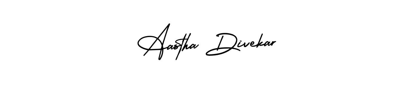 Aastha Divekar stylish signature style. Best Handwritten Sign (AmerikaSignatureDemo-Regular) for my name. Handwritten Signature Collection Ideas for my name Aastha Divekar. Aastha Divekar signature style 3 images and pictures png