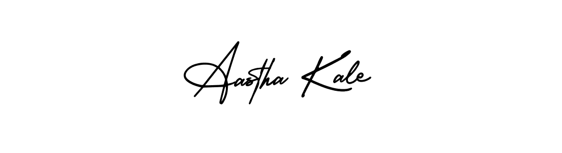 How to make Aastha Kale name signature. Use AmerikaSignatureDemo-Regular style for creating short signs online. This is the latest handwritten sign. Aastha Kale signature style 3 images and pictures png