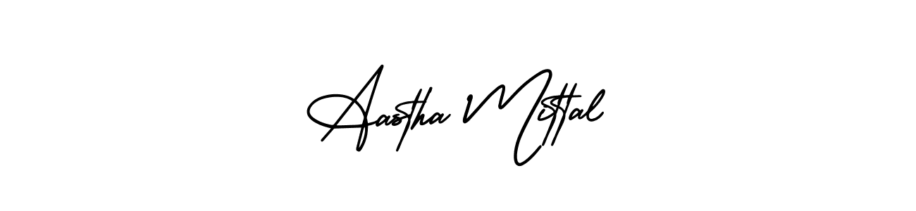 Make a short Aastha Mittal signature style. Manage your documents anywhere anytime using AmerikaSignatureDemo-Regular. Create and add eSignatures, submit forms, share and send files easily. Aastha Mittal signature style 3 images and pictures png