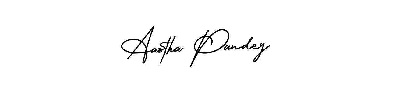 Design your own signature with our free online signature maker. With this signature software, you can create a handwritten (AmerikaSignatureDemo-Regular) signature for name Aastha Pandey. Aastha Pandey signature style 3 images and pictures png