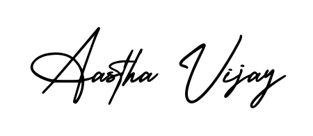 Generate high-definition signature styles for Aastha Vijay. The AmerikaSignatureDemo-Regular typeface ensures crisp legibility and sophisticated design. Aastha Vijay signature style 3 images and pictures png