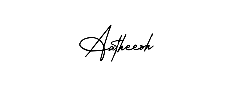 This is the best signature style for the Aatheesh name. Also you like these signature font (AmerikaSignatureDemo-Regular). Mix name signature. Aatheesh signature style 3 images and pictures png