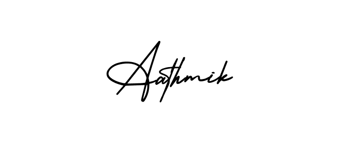 Make a beautiful signature design for name Aathmik. Use this online signature maker to create a handwritten signature for free. Aathmik signature style 3 images and pictures png