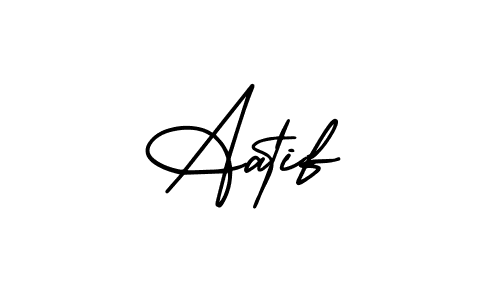 Create a beautiful signature design for name Aatif. With this signature (AmerikaSignatureDemo-Regular) fonts, you can make a handwritten signature for free. Aatif signature style 3 images and pictures png