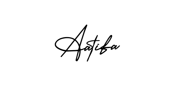 AmerikaSignatureDemo-Regular is a professional signature style that is perfect for those who want to add a touch of class to their signature. It is also a great choice for those who want to make their signature more unique. Get Aatifa name to fancy signature for free. Aatifa signature style 3 images and pictures png