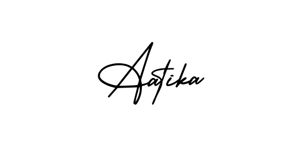 Also You can easily find your signature by using the search form. We will create Aatika name handwritten signature images for you free of cost using AmerikaSignatureDemo-Regular sign style. Aatika signature style 3 images and pictures png