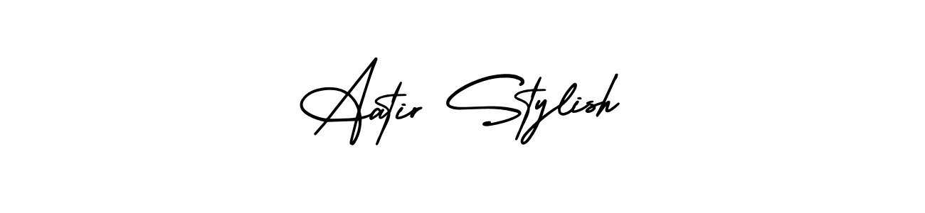 Also You can easily find your signature by using the search form. We will create Aatir Stylish name handwritten signature images for you free of cost using AmerikaSignatureDemo-Regular sign style. Aatir Stylish signature style 3 images and pictures png