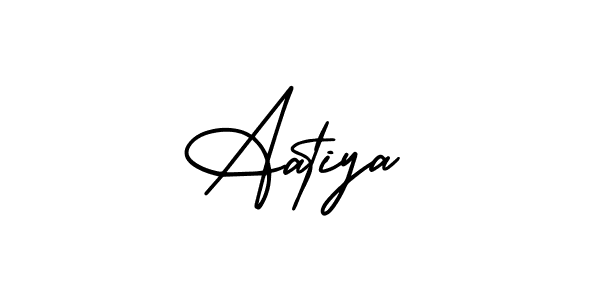 Design your own signature with our free online signature maker. With this signature software, you can create a handwritten (AmerikaSignatureDemo-Regular) signature for name Aatiya. Aatiya signature style 3 images and pictures png